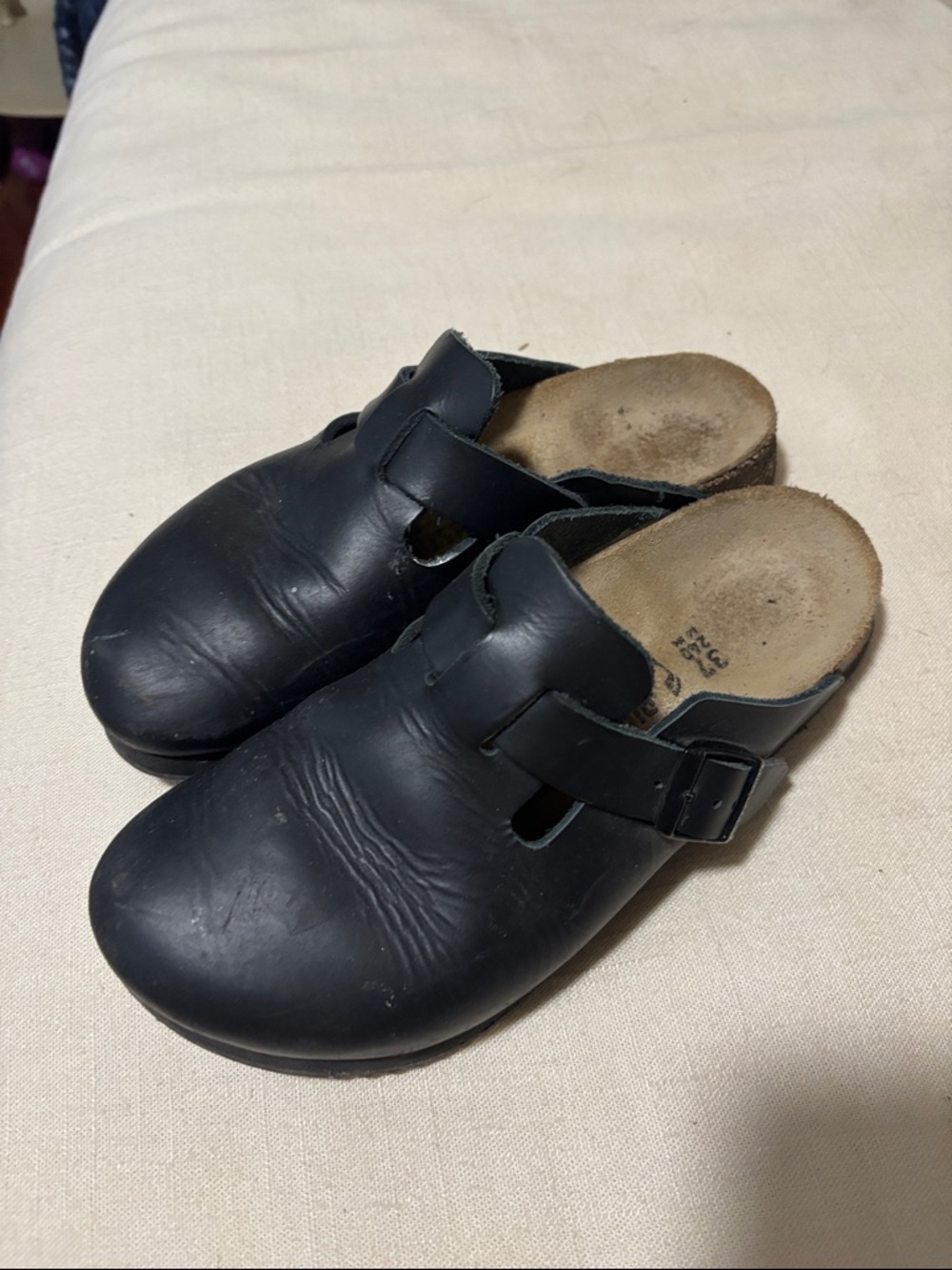 Birkenstock Black Boston Super Grip Clogs